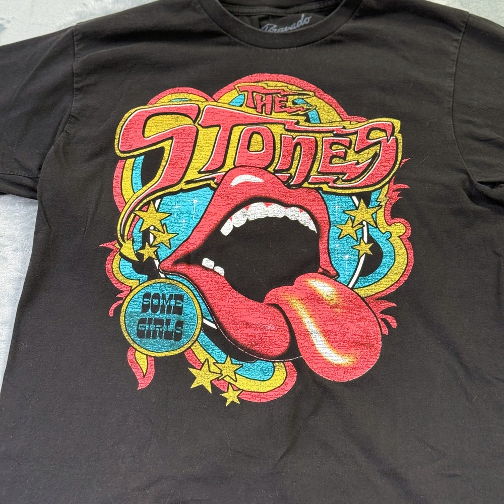 Bravado The Rolling Stones Some Girls Graphic T-Shirt Black Mens Large